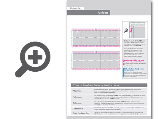 Product Bild faltblatt__gefalzt_auf_din_a6__vertikaler_wickelfalz__10-seitig