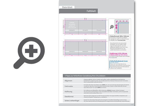 Product Bild faltblatt__gefalzt_auf_quadrat_12_0_cm_x_12_0_cm__vertikaler_wickelfalz__6-seitig